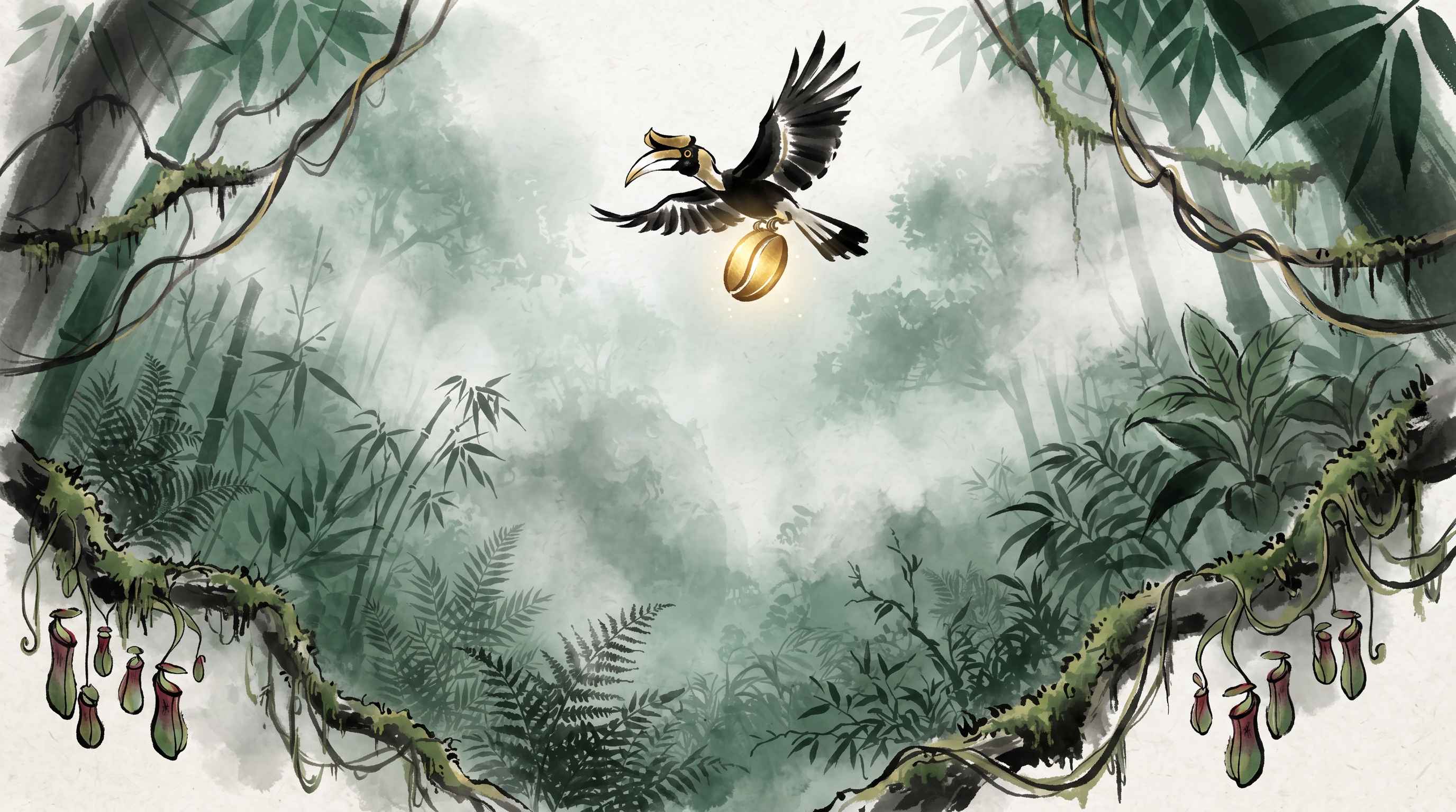 The Hornbill Who Guarded the First Fire: A Dayak Hornbill Fire Origin Myth